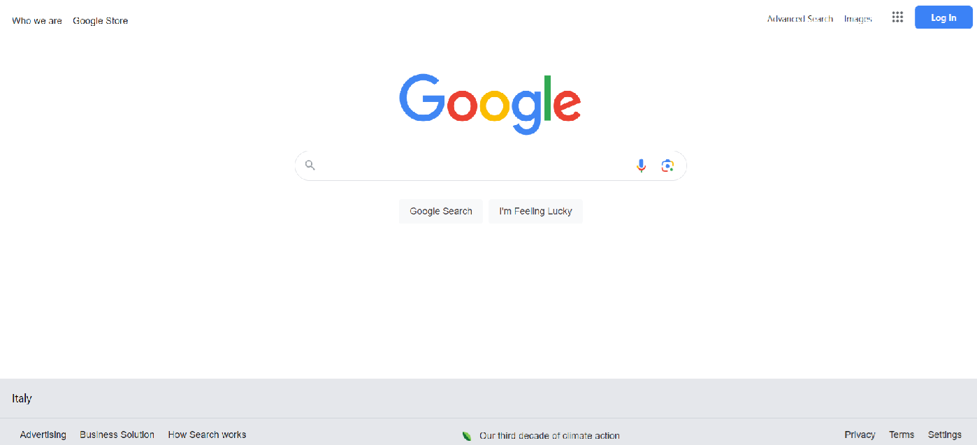 Google Search Website